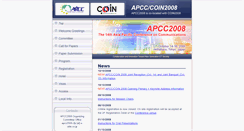 Desktop Screenshot of apcc2008.ieice.org